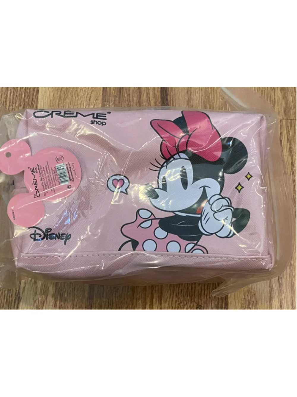Women's The Crème Shop Disney Cosmetic Bag One Size Pink Black (New)